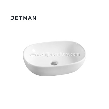 Vanity top bathroom oval wash basin